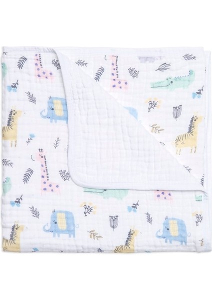 Tek Muslin Battaniye 4 Kat - Safari - 120x120 fiyatları