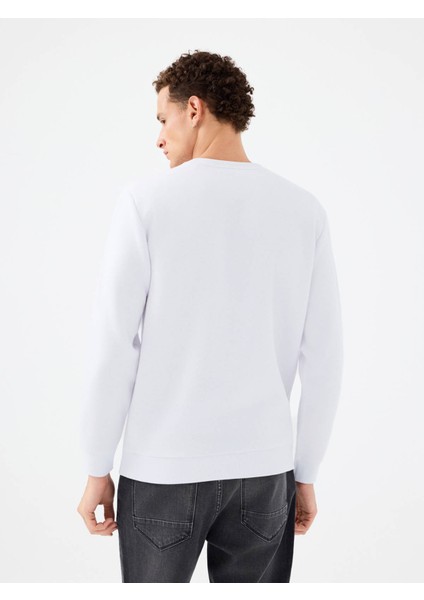 Beyaz Erkek Sweatshirt LF2041111 modelleri