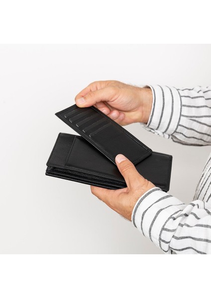 Bloomtenuta Obsidian Black – Hakiki Deri Cüzdan & Telefon Çantası fırsatları