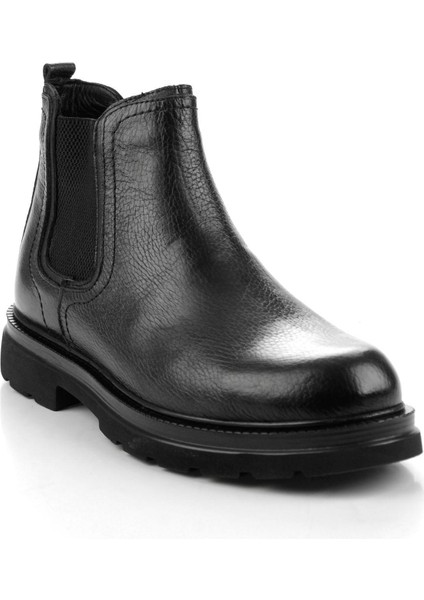 Siyah Hakiki Deri Erkek Bot & Bootie E02905004240 fiyatları
