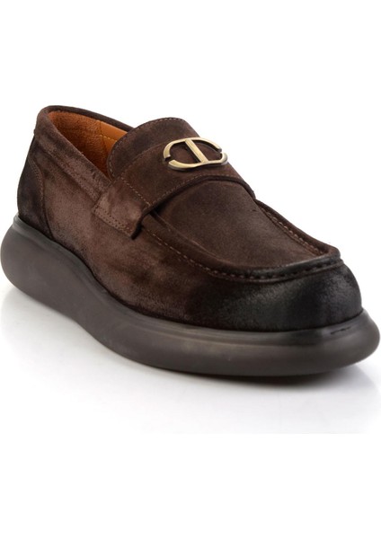 Kahve Hakiki Deri Erkek Loafer Ayakkabı E01901600402 fiyatları