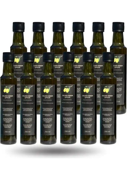 250 ml Naturel Sızma Zeytinyağı x 12 Ad.(Toplam: 3 Lt )