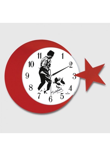 Ay Yildiz Duvar Saati 134-3