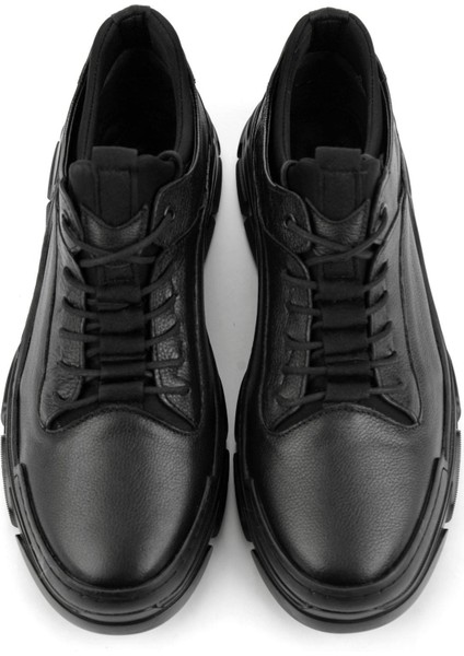 Siyah Hakiki Deri Erkek Casual Ayakkabı E01900230940 fırsatları