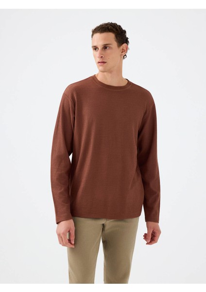 Kahverengi Erkek Sweatshirt LF2037183