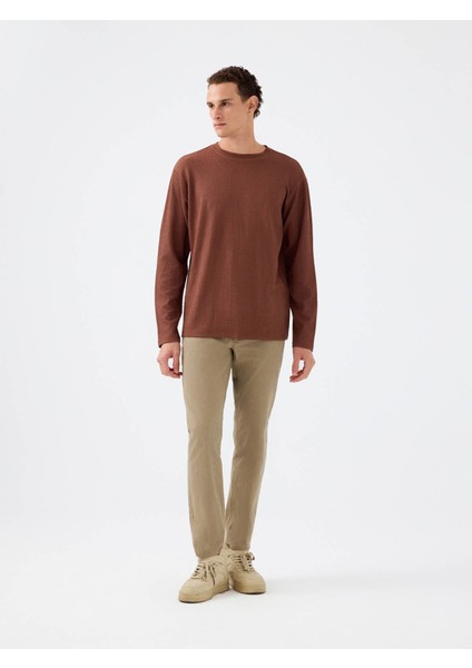 Kahverengi Erkek Sweatshirt LF2037183 fiyatları