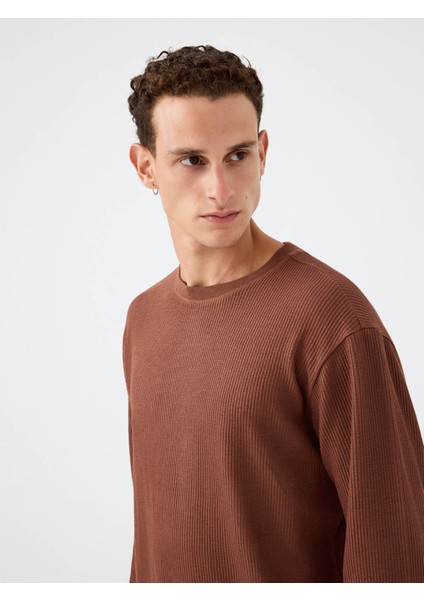 Kahverengi Erkek Sweatshirt LF2037183 fırsatları