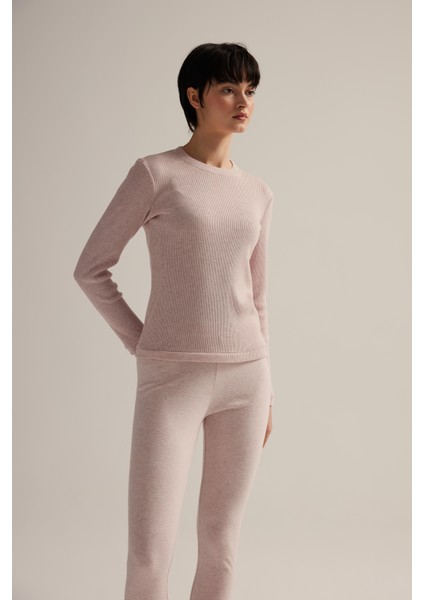 Kadın Pamuklu Örme Uzun Kollu T-Shirt Taytlı Takım fiyatları