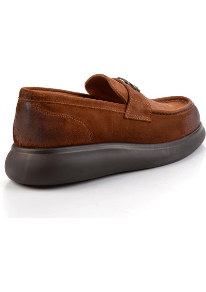 Taba Hakiki Deri Erkek Loafer Ayakkabı E01901600402 modelleri