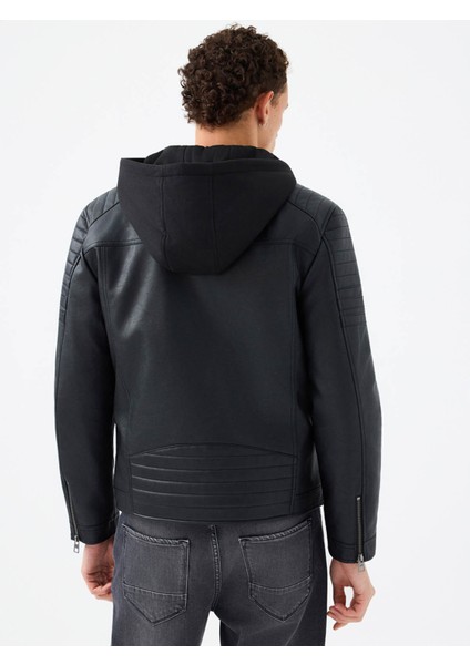 Siyah Erkek Deri Mont LF2040821 fiyatları