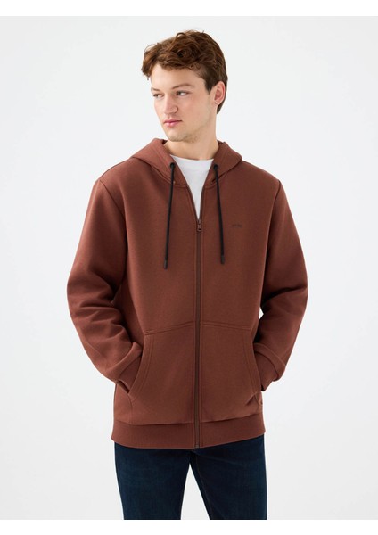 Regular Fit Kahverengi Erkek Sweatshirt LF2034270