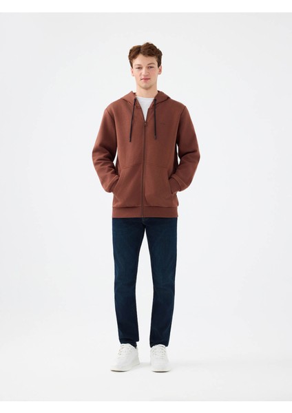 Regular Fit Kahverengi Erkek Sweatshirt LF2034270 fiyatları