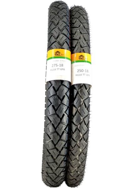 275-18 ve 250-18 Cg Lastiği Tt (Tubetype - Iç Lastikli Tip) Hulk fiyatları