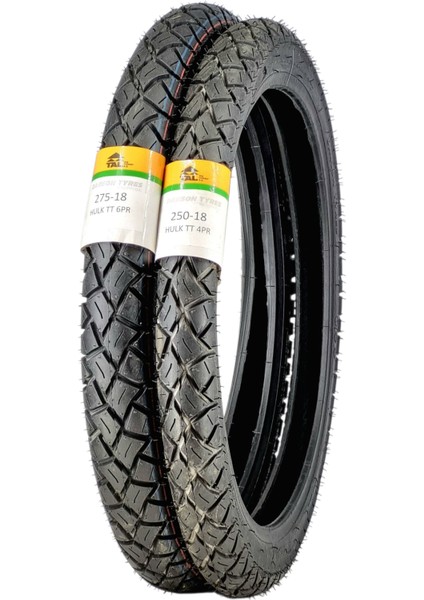 275-18 ve 250-18 Cg Lastiği Tt (Tubetype - Iç Lastikli Tip) Hulk modelleri