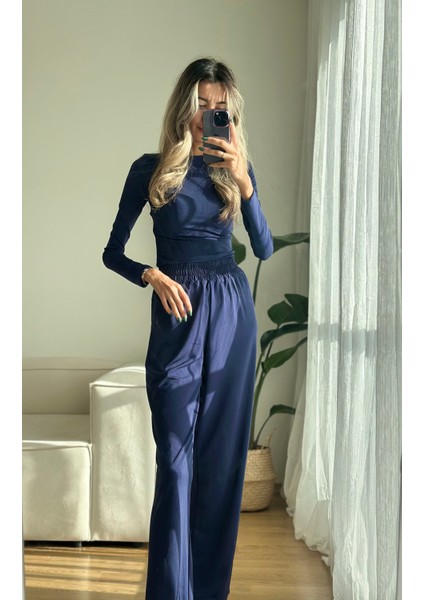 Kadın Alt Üst Lacivert Takım modelleri