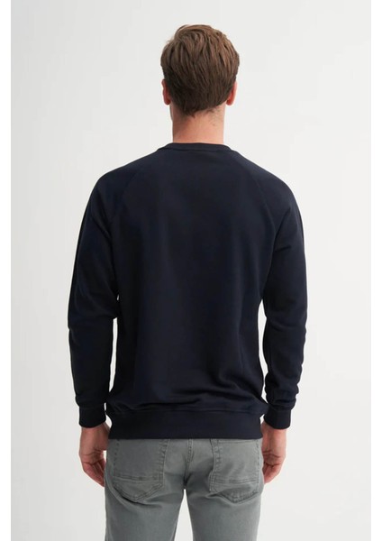 Dynamic Regular Fit Mevsimlik 3 Iplik Lacivert Erkek Sweatshirt 53320 modelleri