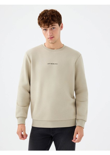 Regular Fit Taş Erkek Sweatshirt LF2034268