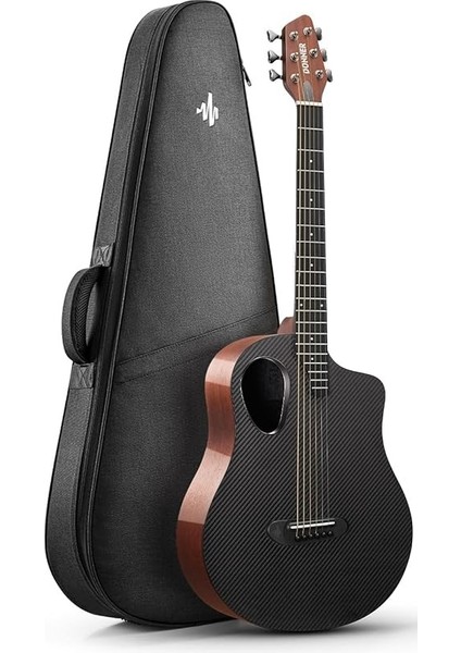 Donner Rısıng-G1 Carbon Fiber Akustik Gitar (Parlak Kahverengi)