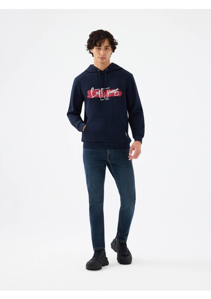 Koyu Lacivert Erkek Sweatshirt LF2041912 fiyatları
