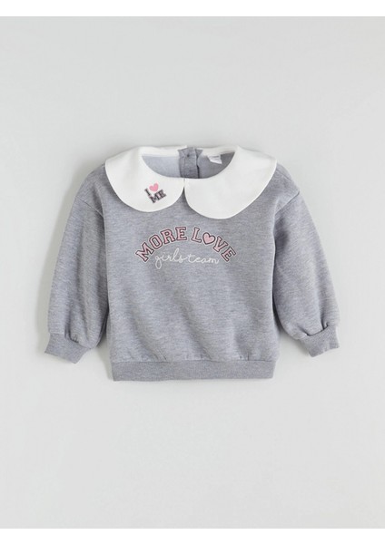 Lcw Kids Gri Bebe Yaka Kız Çocuk Sweatshirt ve Eşofman Altı fiyatları