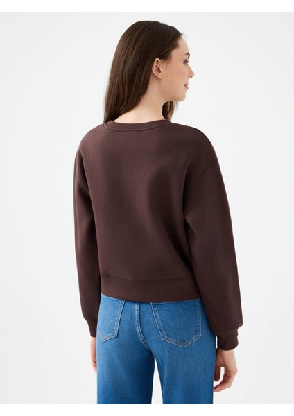Kahverengi Kadın Sweatshirt LF2041105 modelleri