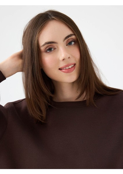 Kahverengi Kadın Sweatshirt LF2041105 fırsatları