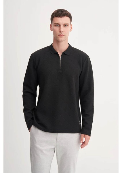 Siyah Erkek Sweatshirt 53420 fiyatları