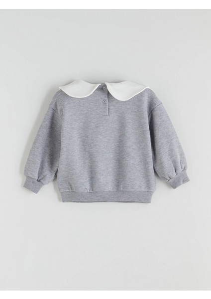 Lcw Kids Gri Bebe Yaka Kız Çocuk Sweatshirt ve Eşofman Altı fırsatları