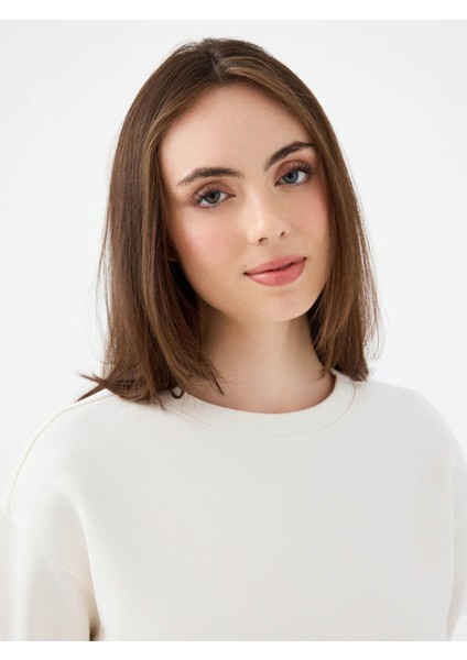 Beyaz Kadın Sweatshirt LF2041105 fırsatları