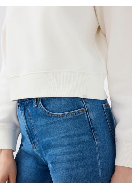 Beyaz Kadın Sweatshirt LF2041105 indirimleri