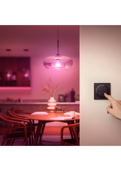 Tap Dial Switch Döner Anahtar, Siyah, Hue Uygulaması ile Kişiselleştirilebilir, Aksesuar fırsatları