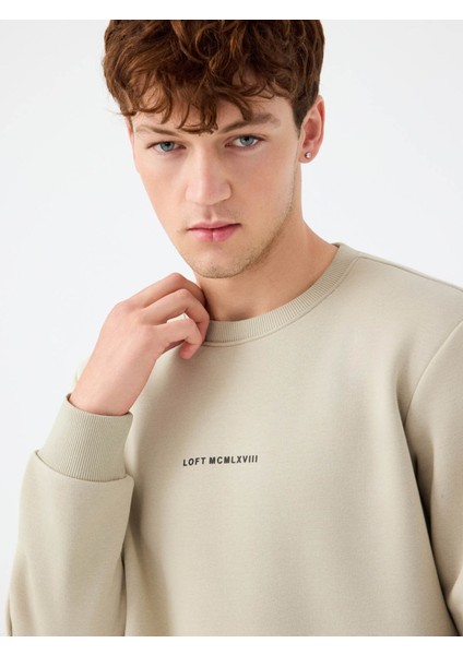 Regular Fit Taş Erkek Sweatshirt LF2034268 fırsatları