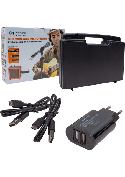 Uhf Gitar Tip Kablosuz Mikrofon (Genel Enstrümanlar Için) MV-19586 fırsatları