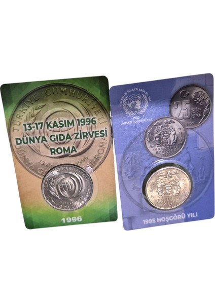 Dünya Gıda ve Hoşgörü Hatıra Çil Para 2 Adet