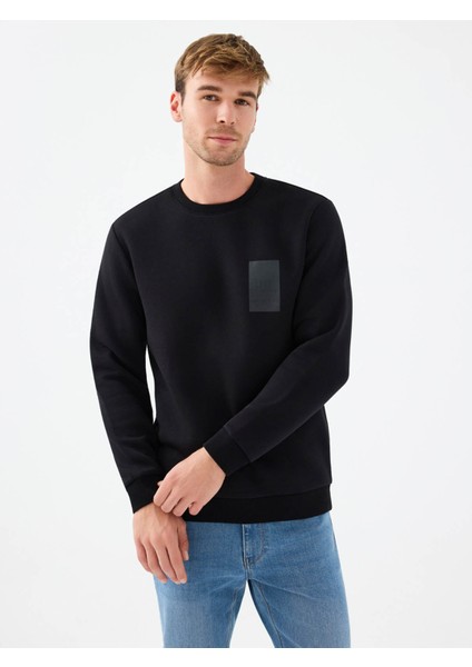 Siyah Erkek Sweatshirt LF2041111