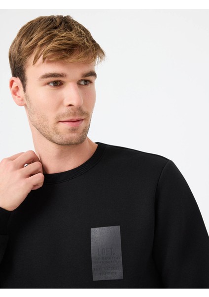 Siyah Erkek Sweatshirt LF2041111 fırsatları
