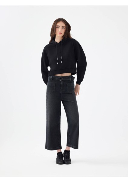 Siyah Kadın Sweatshirt LF2041030 fiyatları