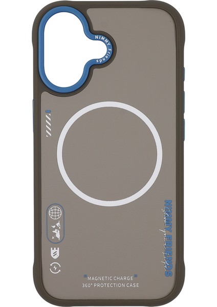 iPhone 17 Uyumlu Magsafe Özellikli Çift Renk Detaylı Cool Cute 2.0 Tasarım Kılıf 05