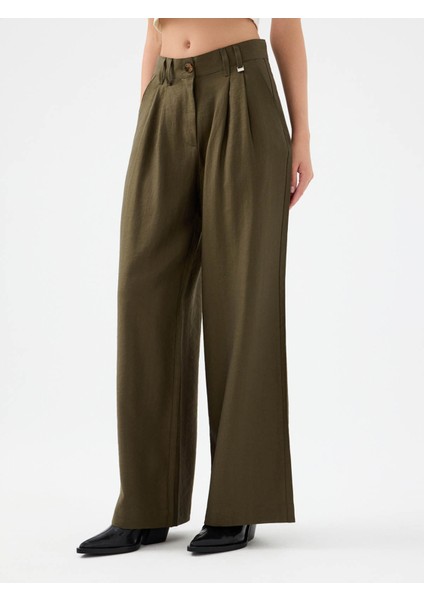 Haki Kadın Pantolon LF2041261 fırsatları
