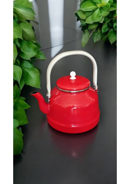 Mavi Emaye Kahve Bitki Çay Demlik Çaydanlık 3.5 Litre Nostalji Kamp Vintage