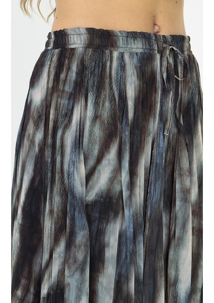 Batik Baskılı Pileli Etek modelleri