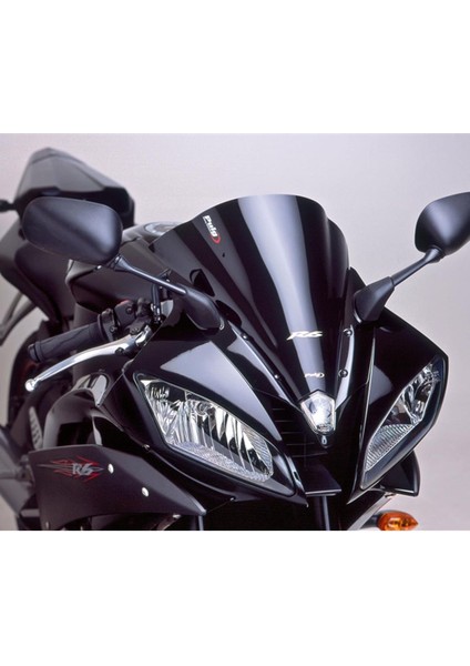 4059N Siyah Racing Ön Cam - Yamaha Yzf-R6 (2006-2007) Uyumlu