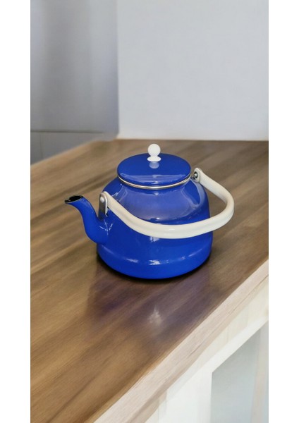 Mavi Emaye Kahve Bitki Çay Demlik Çaydanlık 3.5 Litre Nostalji Kamp Vintage fiyatları