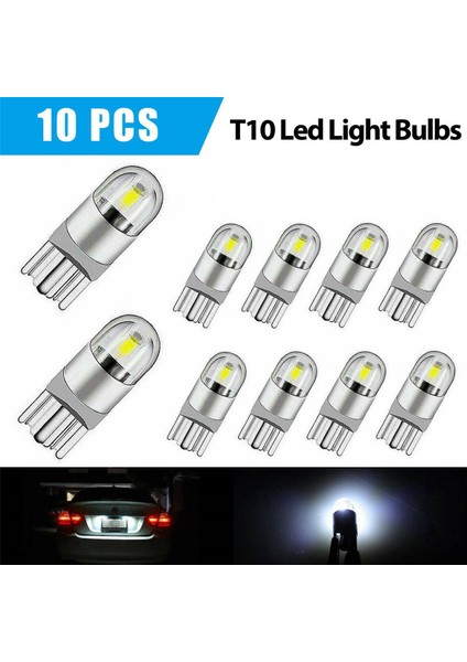 30PCS 6000K Canbus T10 168 194 W5W Dome Lisans Yan Işaretleyici LED Ampul Beyaz (Yurt Dışından) indirimleri