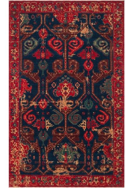 Cadis Kdm 05 Red Vintage El Emeği Yüksek Kara Tezgah Halısı