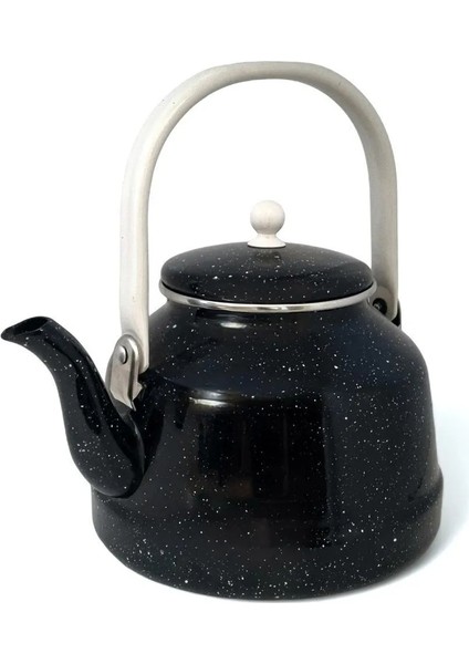 Mavi Emaye Kahve Bitki Çay Demlik Çaydanlık 3.5 Litre Nostalji Kamp Vintage