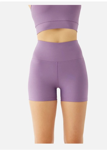 Kadın Toparlayıcı Dalgıç Kumaş Yüksek Bel Likralı Şort Sıkılaştırıcı Kısa Spor Tayt