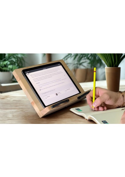 Masaüstü Kitap Tutucu& Ahşap Rahle