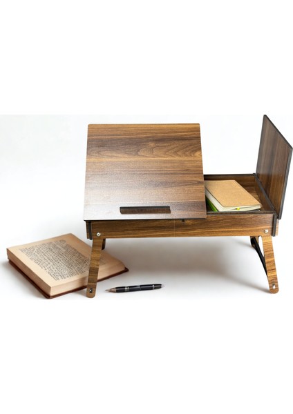 Ahşap Laptop & Kitap Sehpası Çok Amaçlı Çalışma ve Okuma Masası modelleri