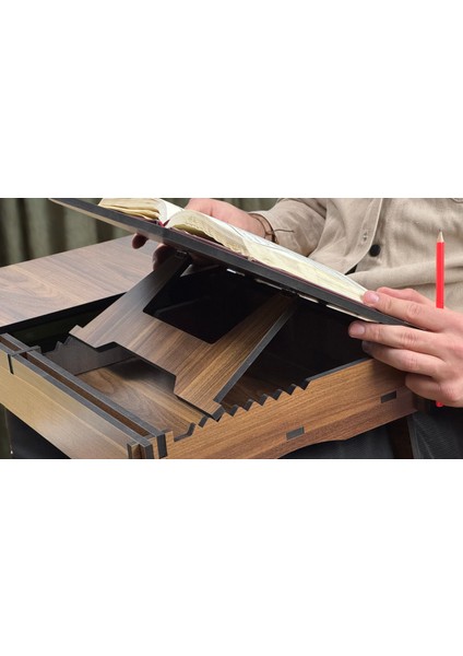 Ahşap Laptop & Kitap Sehpası Çok Amaçlı Çalışma ve Okuma Masası indirimleri